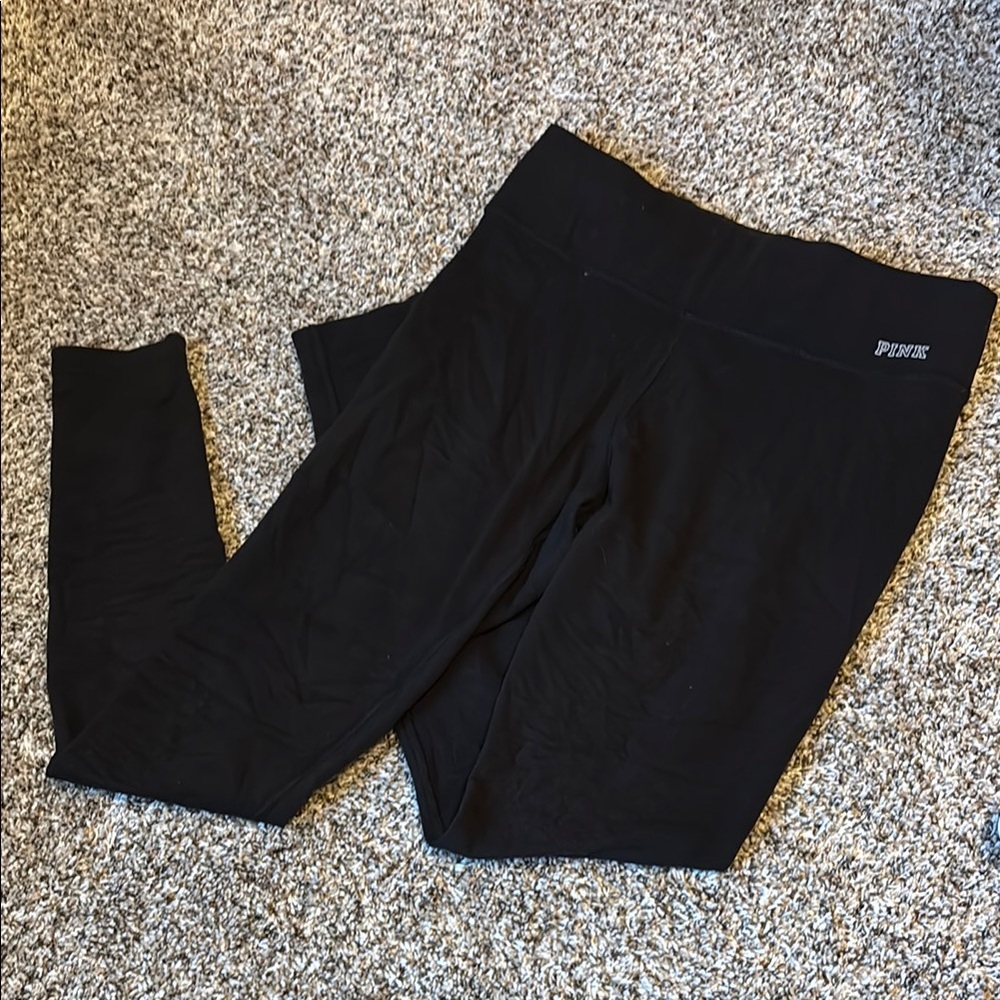 Victoria Secret Pink Ultimate Black Leggings